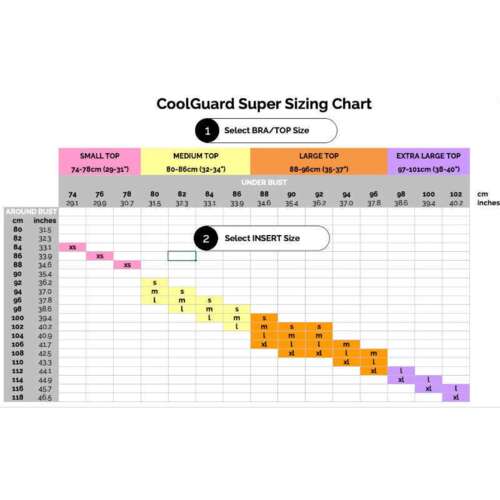 Brystbeskytter - Standardskåle til Cool Guard sports BH