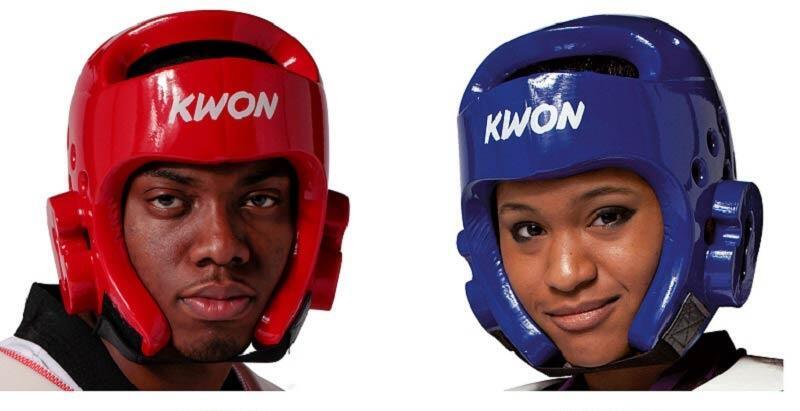 KWON Taekwondo hjelm CE - WT - Rød / Blå