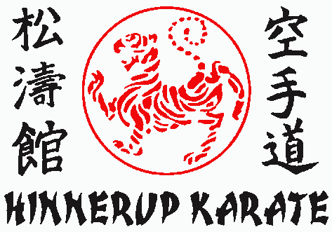 Hinnerup Karate klubmærke broderet på gi