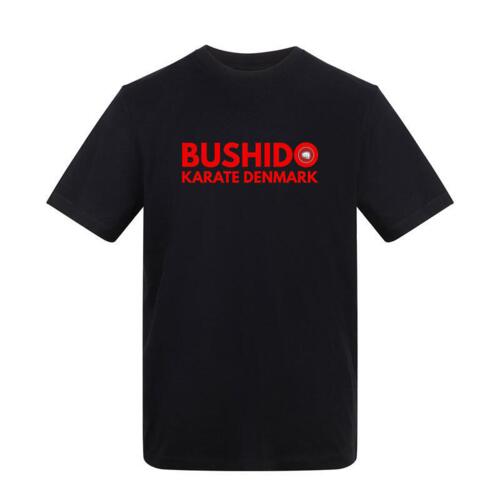 Sort Bushido Karate Bomuld Klub T-shirt - Børn