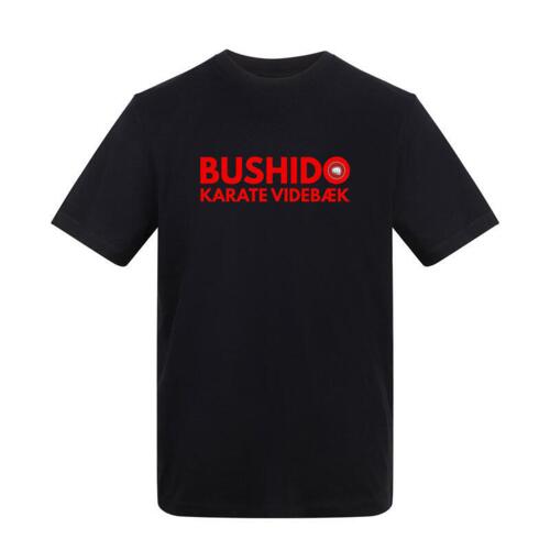 Sort Bushido Karate Bomuld Klub T-shirt - Børn