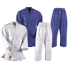 DANRHO YAMANASHI Judo Give med axelränder - 420g - Vit