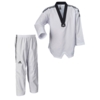 Adidas "ADI-Figther Eco 3-stripes" Taekwondo dobok - sort krave