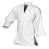 Adidas "CLUB" Judo Gi - 350g - Hvid m. lyserøde striber