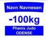 Judo Rygnummer til påsyning