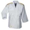 Adidas "CLUB" Judo Gi - 350g - Hvid m. sølvstriber