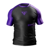 Ground Force Rank Rashguard Kort ärm - Violet