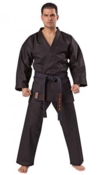KWON TRADITIONEL Karate gi - Sort - 8 oz.