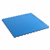 DAX Kampmåtte/Tatami - 2 cm - Rød/blå med kanter