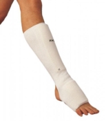 Elastisk Skinneben/Fod beskytter - Hvid