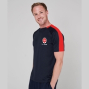 Lystrup Shotokan Karate-Do  Voksen T-shirt - Sort/rød