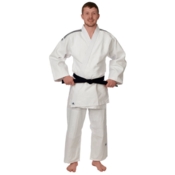Adidas "TRAINING" Judo Gi - 500g - Hvid m. sorte striber
