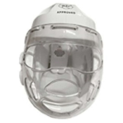 BESTSPORT Beskyttelseshjelm WKF med visir - WKF-godkendt til U14