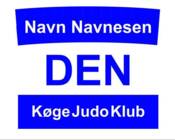 Judo Rygnummer til påsyning