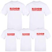 Hvid Bushido Karate Bomuld Klub T-shirt - Børn